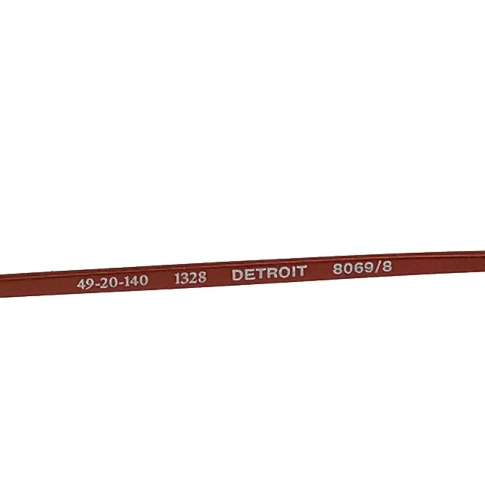 Gigi Studios Eyeglasses Frame DETROIT 8069/8 Matte Rust Bronze Brown 49-20-140
